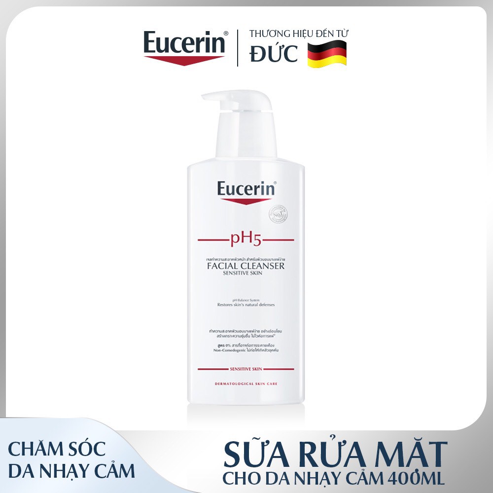 Eucerin Sữa Rửa Mặt Eucerin PH5 Facial Cleanser Da Nhạy Cảm