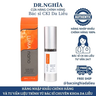   CÔNG TY- CHÍNH HÃNG  Serum giảm nám da Luma Nano Dark Sport Remover  with Gold Nano 20ml BÁC SĨ NGHĨA 