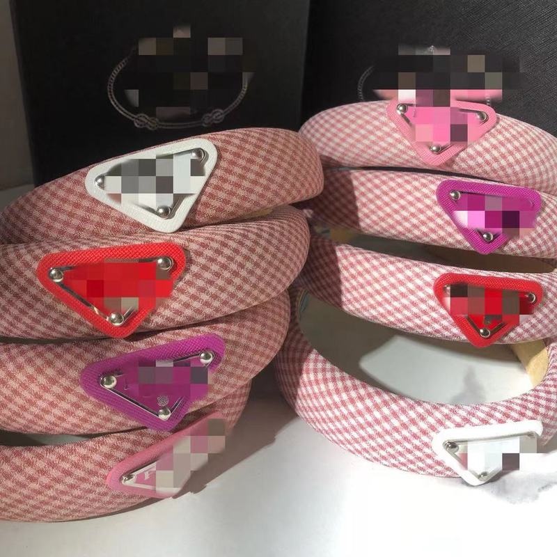 Băng đô xốp bản rộng dày hình tam giác phong cách retro