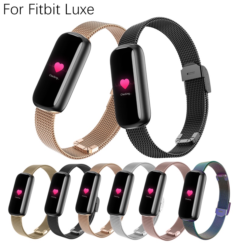 Dây Đeo Inox Sang Trọng Cho Đồng Hồ Thông Minh Fitbit Luxe
