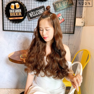 TÓC KẸP U XOĂN LỌN DÀI [ Hình thật ]