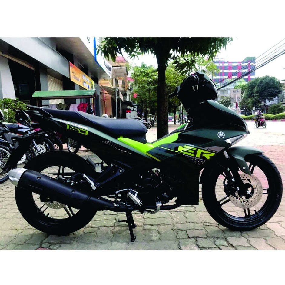 Tem Trùm Exciter 150 Đen Xanh Rêu,Team Decal Ex 150