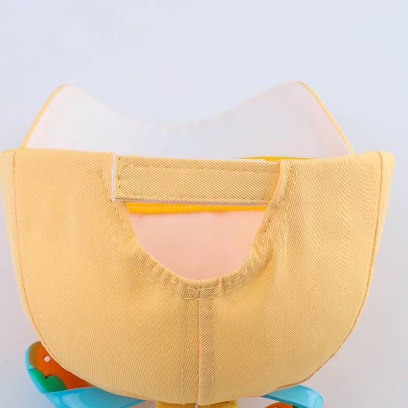 Mũ lưỡi trai thêu chữ hoạ tiết gấu đèn nhấp nháy có tai sừng cho bé trai bé gái , phù hợp 5 tháng - 4 tuổi