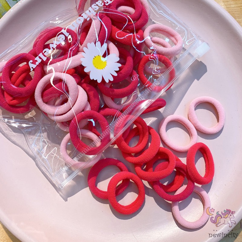 Dây cột tóc màu macaron thời trang Hàn Quốc dễ thương cho bé gái