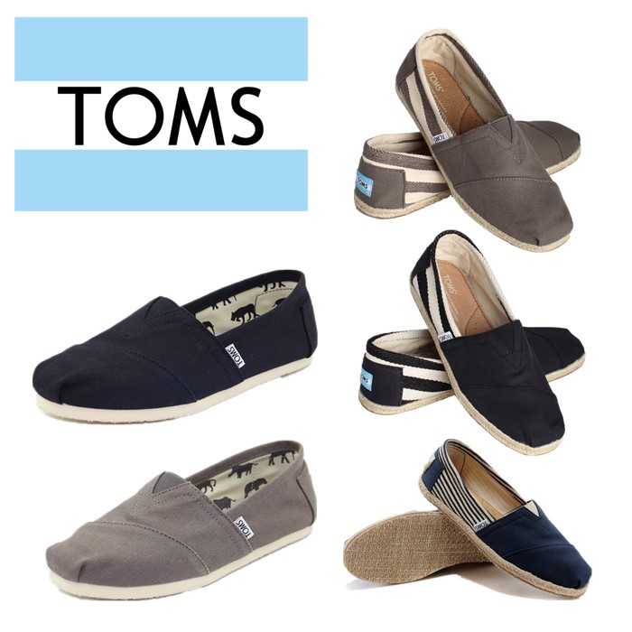 Giày TOMS NAM vải đế cao su thời trang_L1