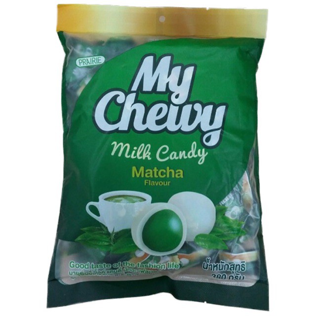 Kẹo dẻo My Chewy sữa vị matcha 360g (100 viên)