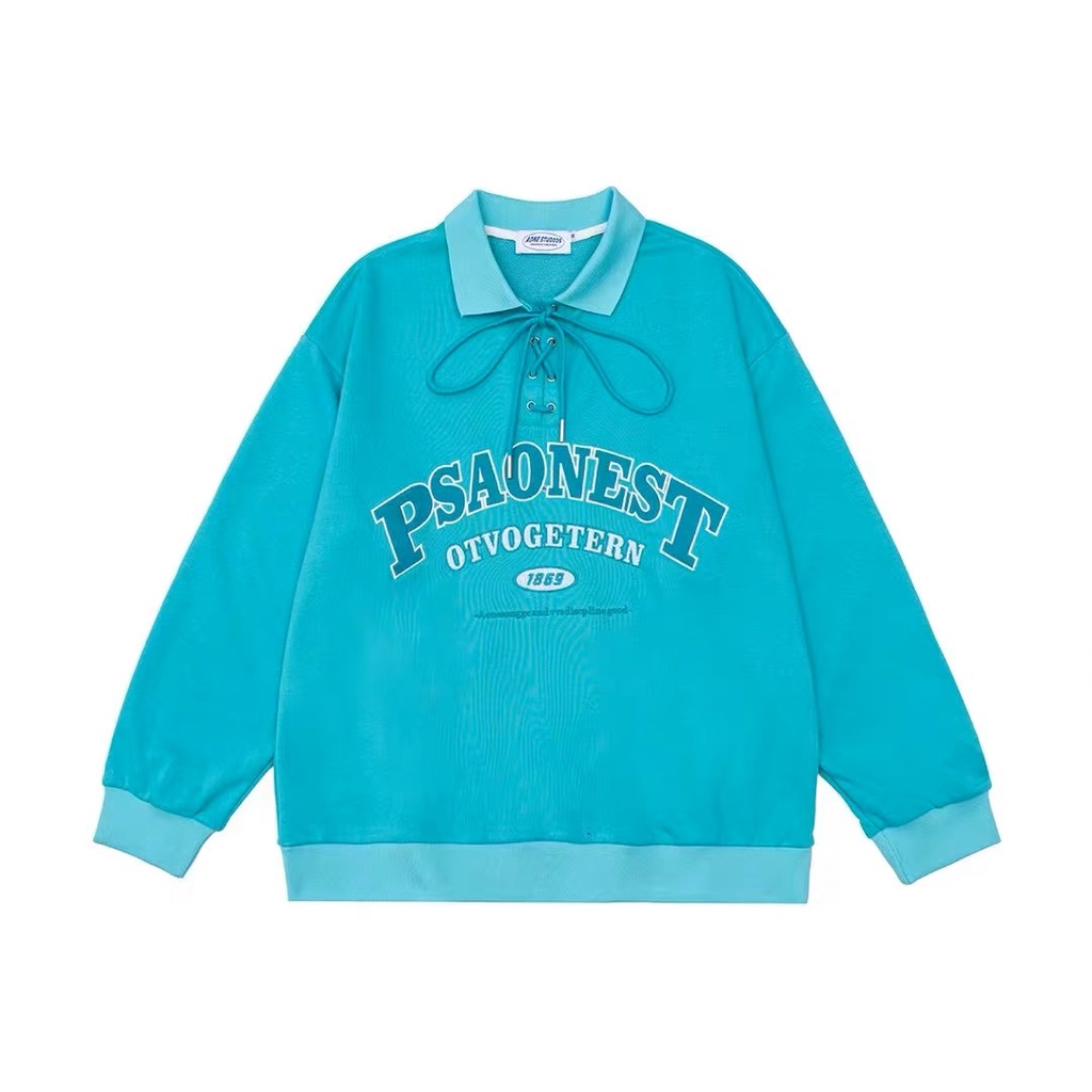 Áo Sweater nỉ chân cua PSAO đan dây unisex nam nữ