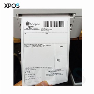 Tem in vận đơn 75x100mm tem shopee