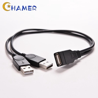 Dây cáp điện USB mini nối dài chia thành hai đầu USB tạo hình chữ Y kết nối ổ đĩa cứng chất lượng cao