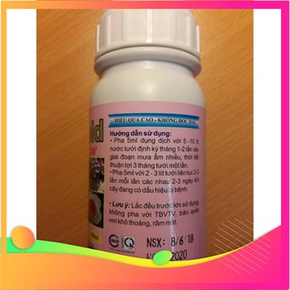 [Hàng chuẩn zin]NẤM TRICODERMA CHAI 250ML BÓN LAN, Ủ PHÂN HƯU CƠ TỐT CHO CÂY TRỒNG