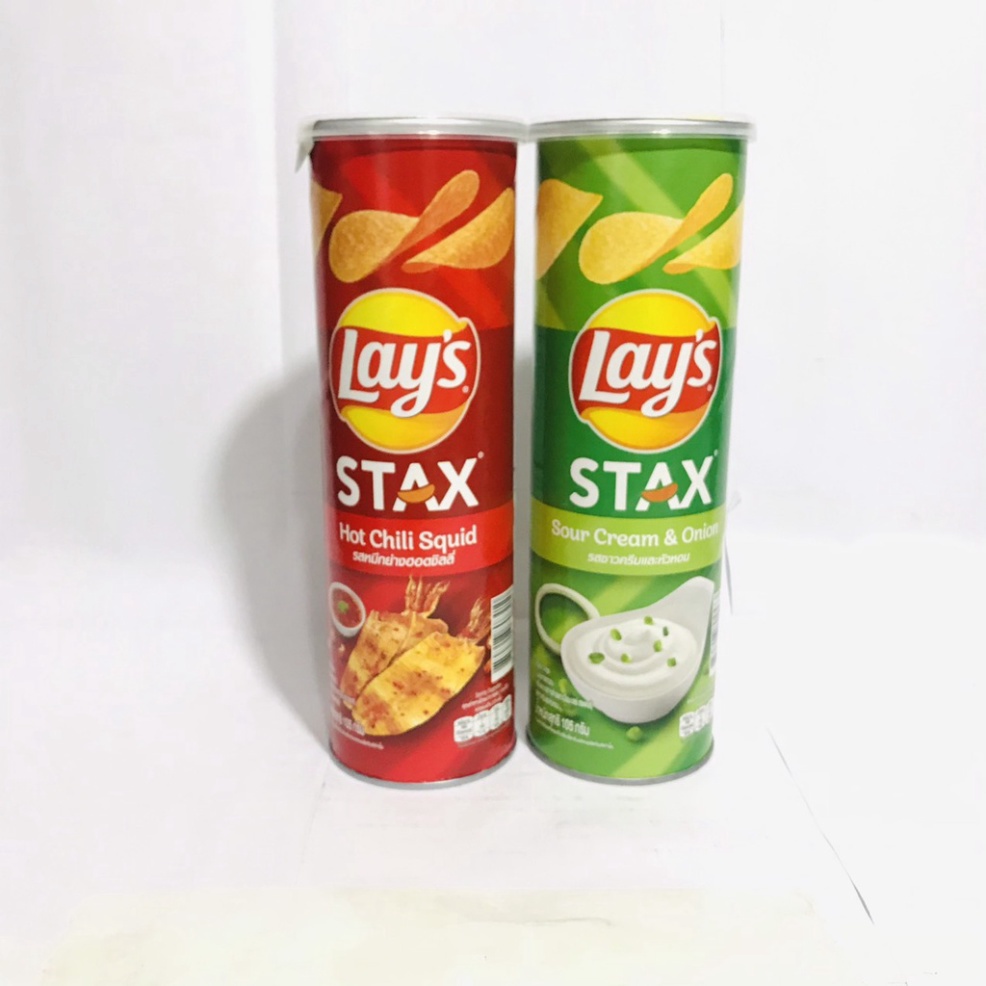 Khoai tây ống Lays Stax lon 105g