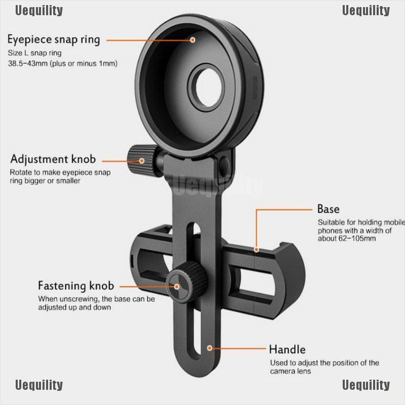 [Uequility] Universal Cell Phone Adapter Mount Binocular Monocular Spotting Scope Telescope