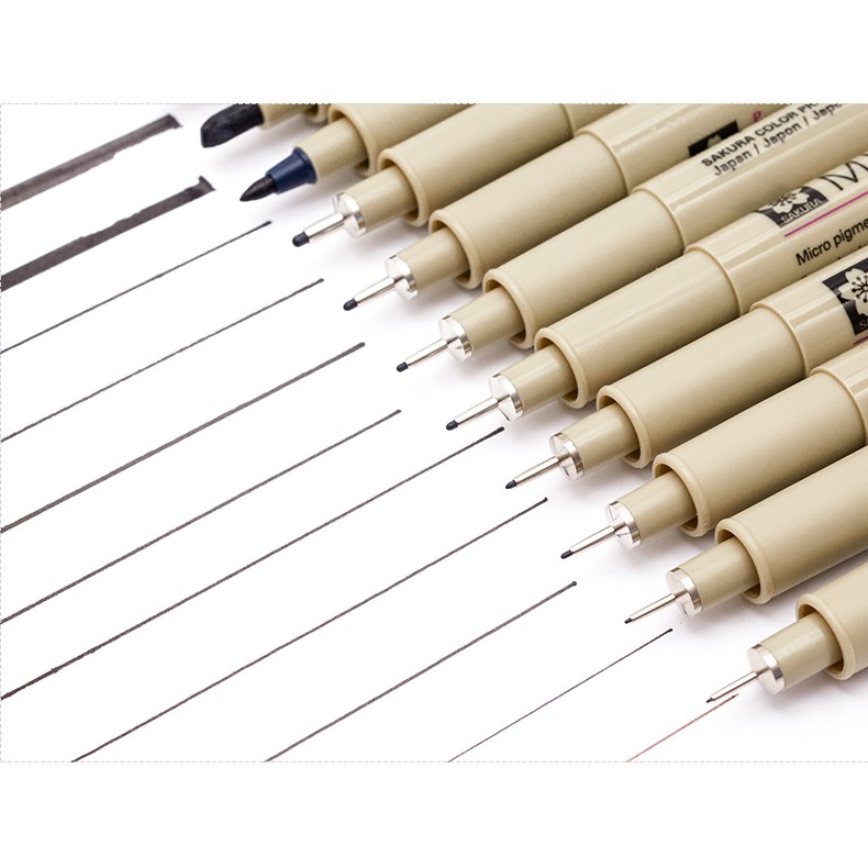 BỘ BÚT LINE ĐI NÉT CHUYÊN NGHIỆP SAKURA PIGMA MICRON ĐỦ SIZE
