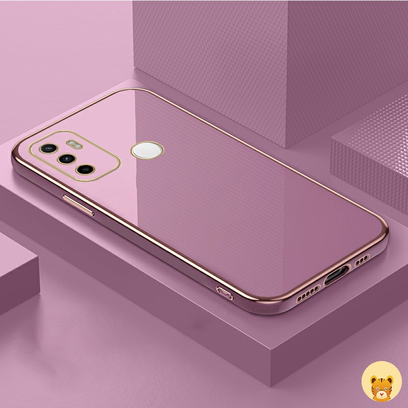 Ốp Điện Thoại Mạ Điện 7 Màu Sang Trọng Đơn Giản Dành Cho Oppo A53 2020