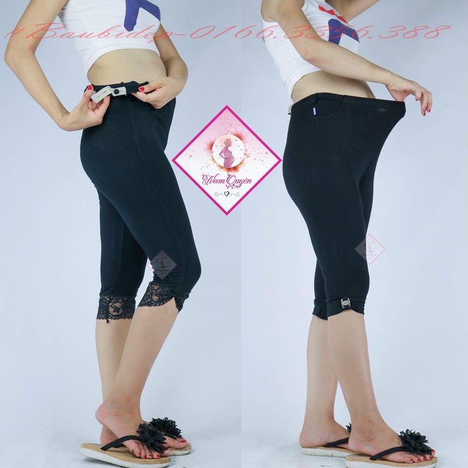 Quần bầu LEGGING NGỐ TRƠN chất cotton siêu đẹp