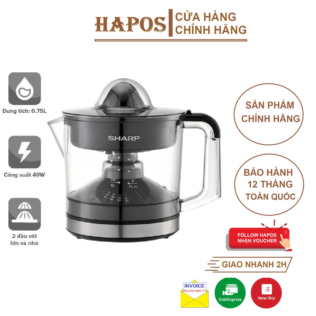 Máy Vắt Cam Sharp EJ-J407 - Hàng chính hãng (Bảo hành 12 tháng)