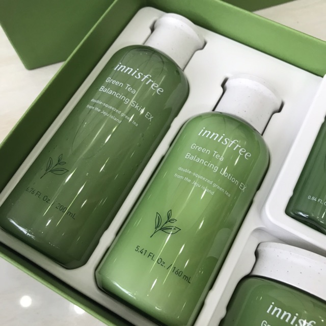 [ Chuẩn Auth] Set Dưỡng Da Trà Xanh innisfree 6 món