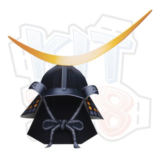 Mô hinh giấy Nhật Bản Mũ Samurai 62-Plate Kabuto with Crescent Moon in Front