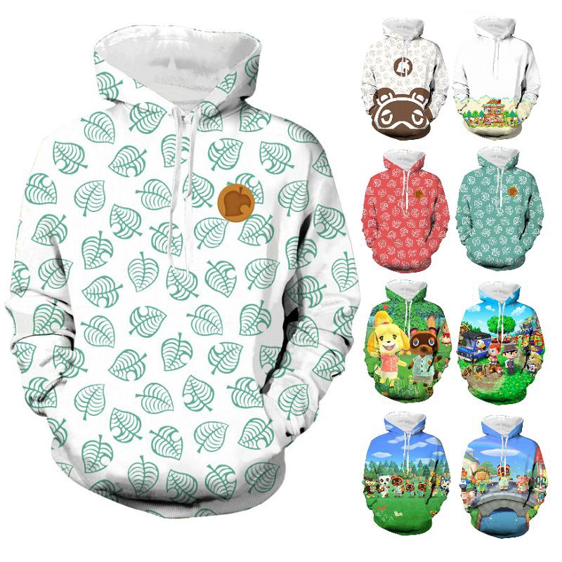 Áo Hoodie In Hình 3d Game Animal Crossing