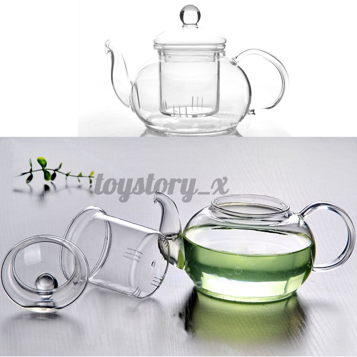 Bình Trà Thủy Tinh Chịu Nhiệt Dung Tích 350ml - 1000ml Tiện Dụng