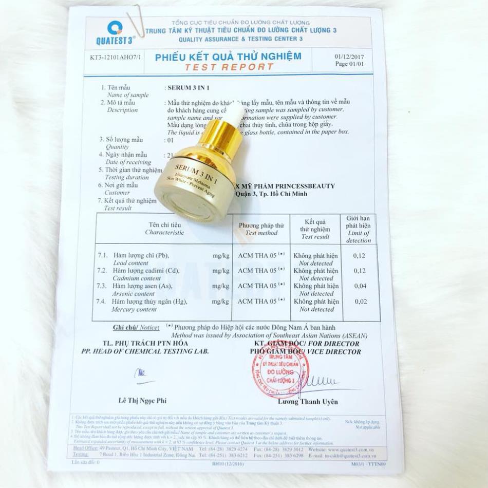 SERUM 3IN1 PRINCESS WHITE CHÍNH HÃNG DATE 2024