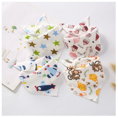 Yếm Ăn Cotton Xinh Xắn Dành Cho Bé