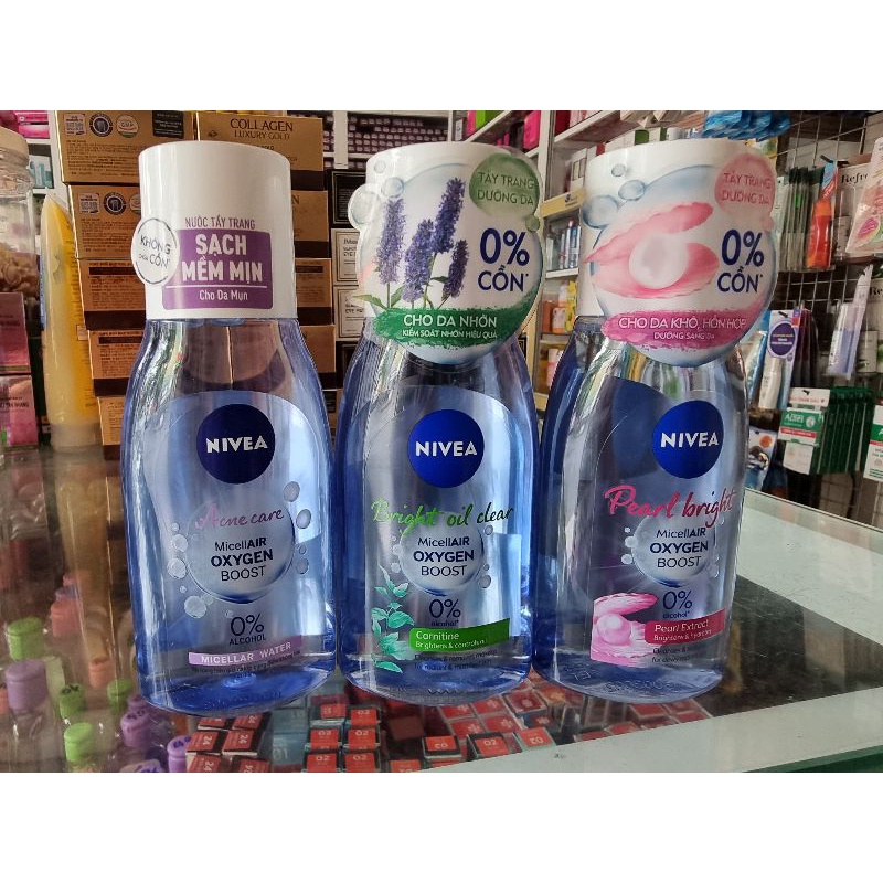 Nước tẩy trang nivea 125ml chai nhỏ