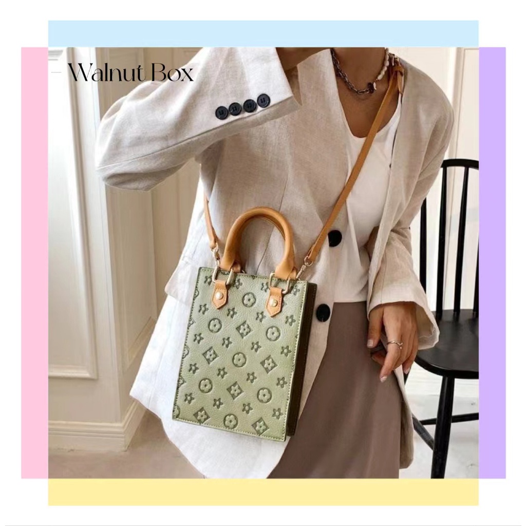 Túi Đeo Chéo Vuông Nhỏ Phong Cách Mới Dễ Phối Đồ Đựng Điện Thoại Di Động Cho Nữ