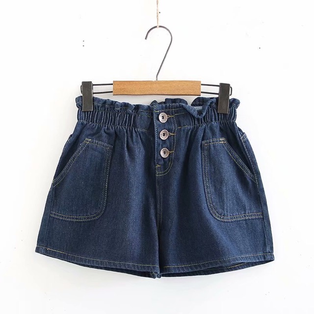 Quần short jean big size lưng thun cài nút size đại 60-90kg