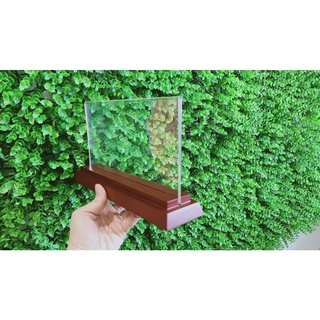 Biển chức danh mica đế gỗ nhị cấp