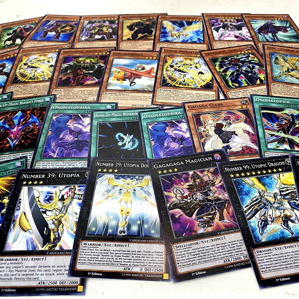 Bài Yugioh ❤️FREESHIP❤️ Thẻ bài Yugioh Xyz Yuma Tsukumo deck 54 lá