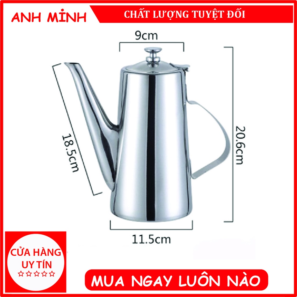 Bình Inox có vòi rót - Ấm đựng trà pha cà phê 2 lít