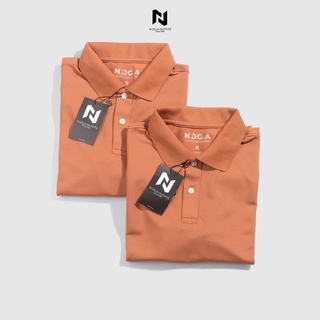 Áo Polo Nam Màu Cam Đất Basic N.GG.A Chất Cotton