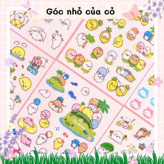 Set 6 nhãn dán sticker sư tử biển Gocnhocuaco0 VPP0128