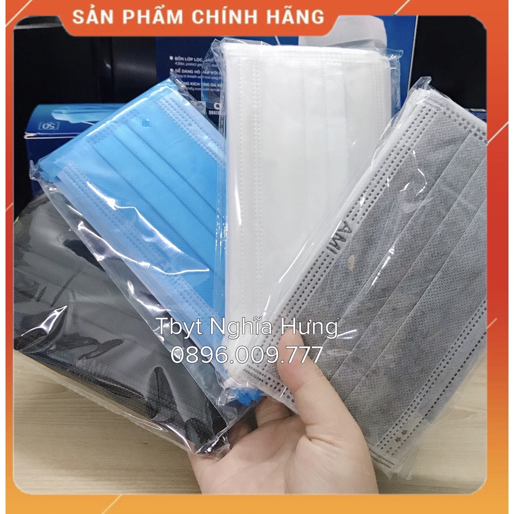 ⚡Hộp 50 cái Khẩu trang y tế 4 lớp chuẩn hiệu AMI