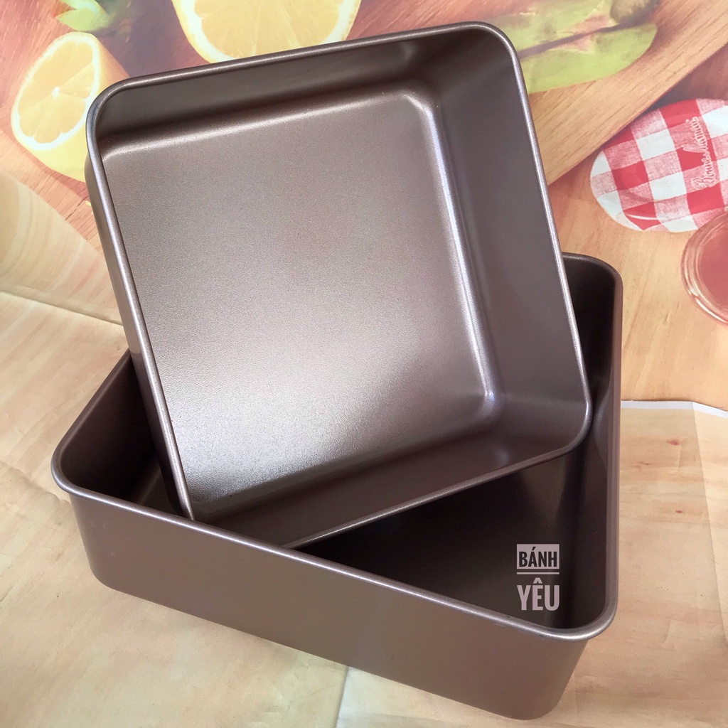 Khuôn Vuông Đúc Chống Dính Màu Vàng Cao Cấp