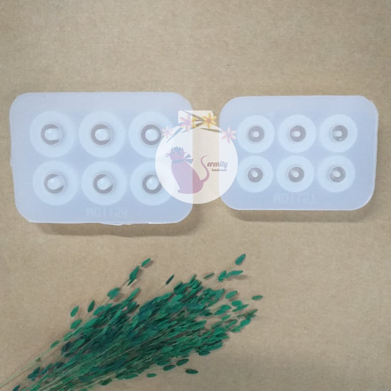 Khuôn Silicon Hạt Charm Glass Làm Vòng Pan, làm hạt lưu giữ cuống rốn, tóc em bé