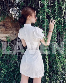 VÁY XÔ PHỐI REN EO