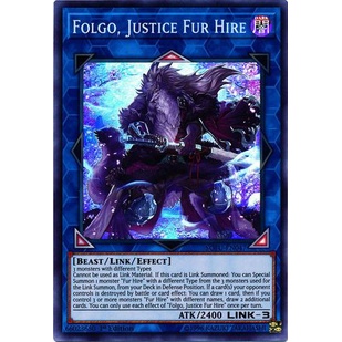 Thẻ bài Yugioh - TCG - Folgo, Justice Fur Hire / SOFU-EN047'