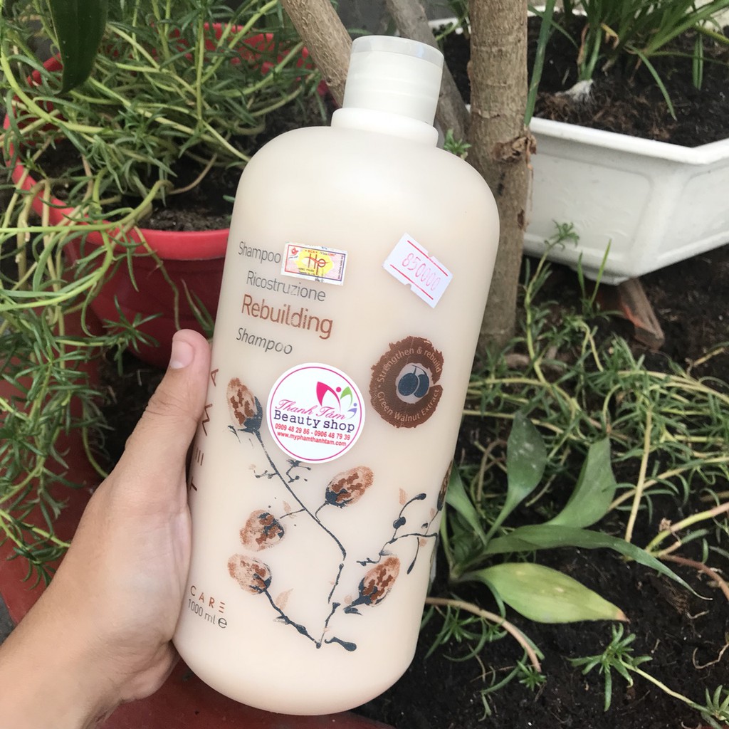 Gội Phục Hồi Tóc Hư Tổn Rebuilding Shampoo TEOTEMA 1000ml