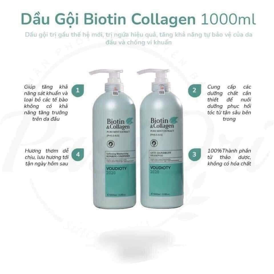 Dầu Gội Biotin Collagen 30ml TẶNG Xịt Dưỡng Tóc CELIO Giảm Rụng Tóc Hỗ Trợ Mọc Tóc Phục Hồi Tóc Khô Xơ Chính Hãng