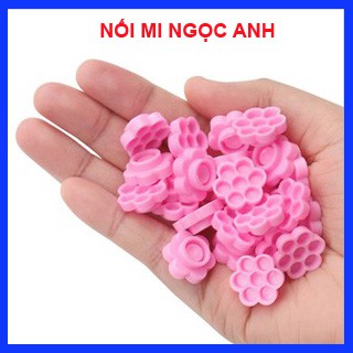 Nút đựng keo hoa mai 6 cánh mẫu mới, nút hoa đựng keo 1 túi 100 cái