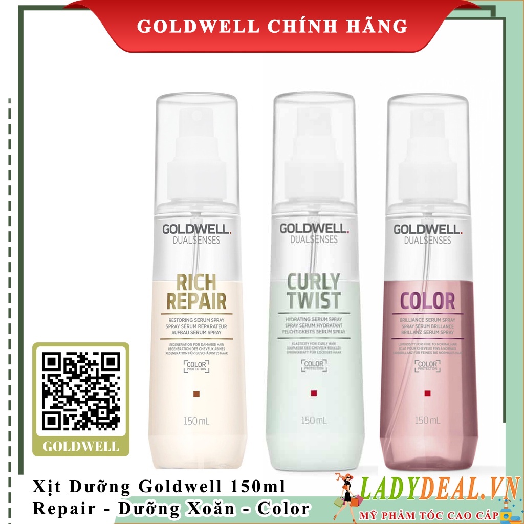 Xịt Dưỡng Goldwell Rich Repair, Color, Just Smooth 150ml