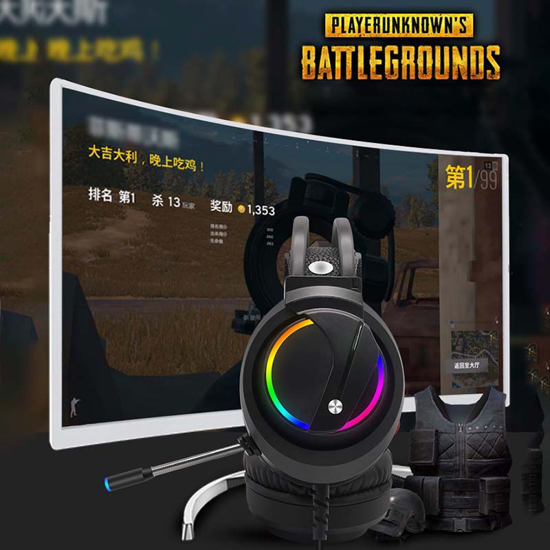 CHANNEL Tai Nghe Chơi Game Có Mic 7.1 Kênh Rgb