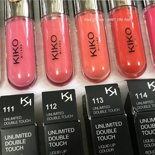 Son kem lì KiKo Unlimited Double Touch (son màu và son bóng)