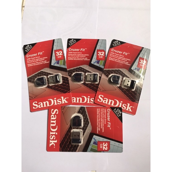 USB Mini Siêu Nhỏ Gọn Sandisk Cruzer Fit 32GB USB 2.0 mini siêu nhỏ