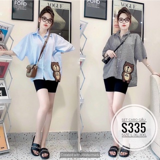 BIGSIZE Set caro gấu S335