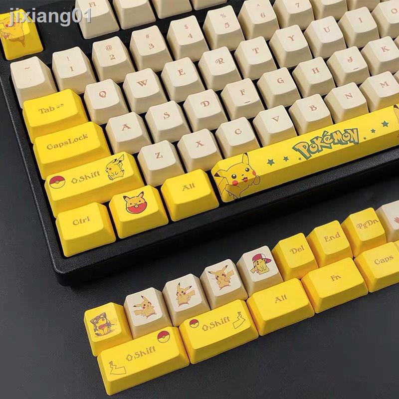 Nắp Đậy Phím Máy Tính Pbt Oem In Hình Mặt Trăng / Pikachu / Cướp Biển / Hoàng Hôn Độc Đáo