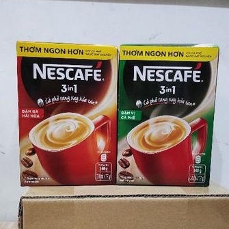 Cà phê Nescafe hộp 3in1 rang xay Đậm vị cà phê ( 20 gói x 17g)