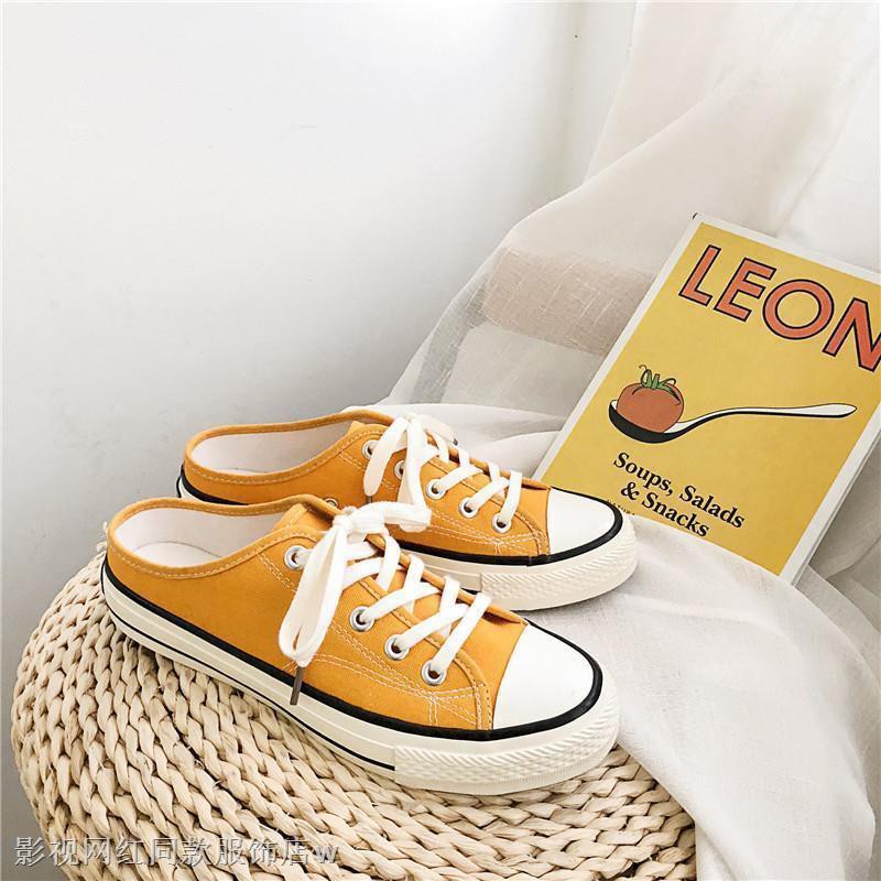 Giày Lười Canvas Cổ Thấp Thoáng Khí Thoải Mái Thời Trang Mùa Hè 34D | BigBuy360 - bigbuy360.vn
